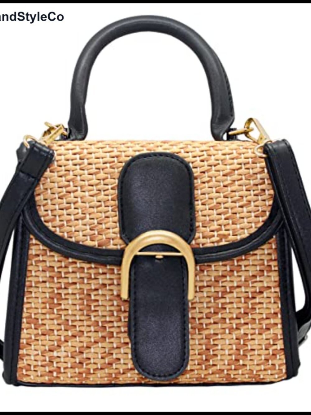 Straw Woven Crossbody Bag Small Satchel Purse Women